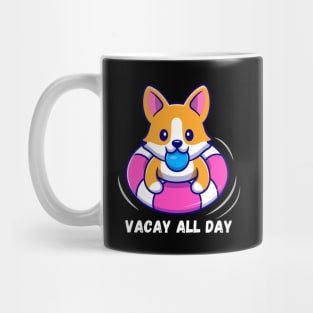 Corgi On Vacation Mug